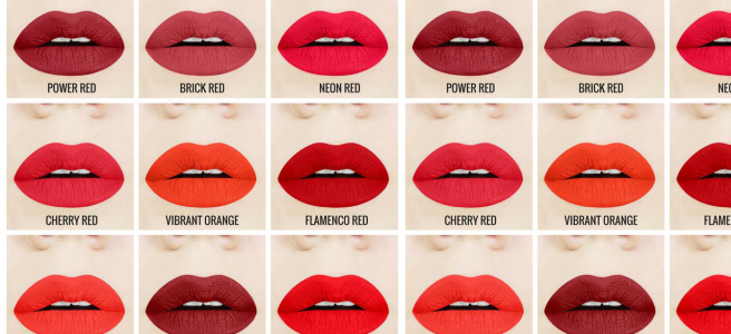 red lipstick makeup look